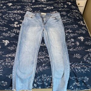 Classic Light Blue Straight Leg Jeans